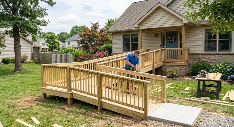 Entrance Ramp Installation in Kansas City, KS